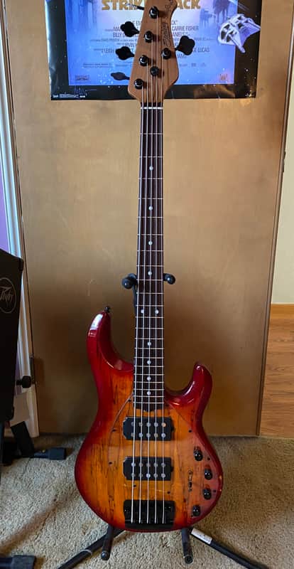 Sterling StingRay Ray35HHSM 2024 - Present - Blood Orange Burst image 1