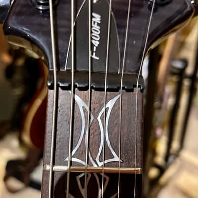 ESP LTD F-400 FM 2004 - 2008 - See Thru Black image 8