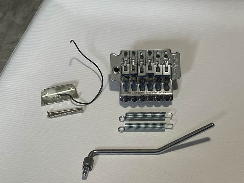 2000's Jackson Dinky Guitars JT-580LP Lefty Left Handed Chrome Licensed Floyd Rose Tremolo Guitar Bridge & Arm image 1