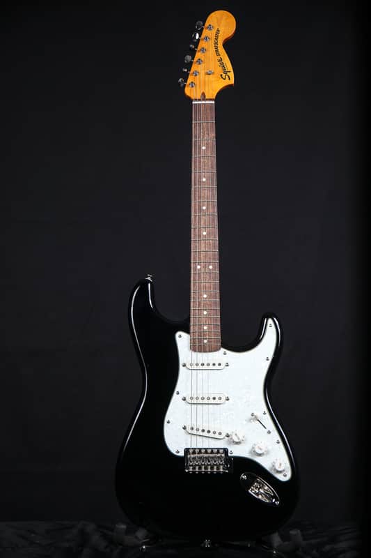 Squier Classic Vibe '70s Stratocaster Black w/ Pearl Pickguard image 1