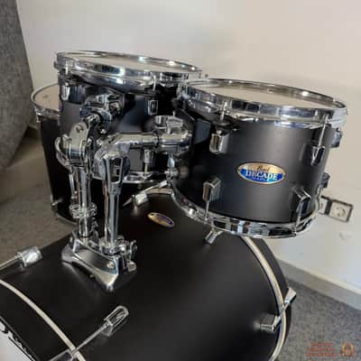 Pearl Decade Maple 22,10,12,16 Drum Kit - Satin Black Slate image 2