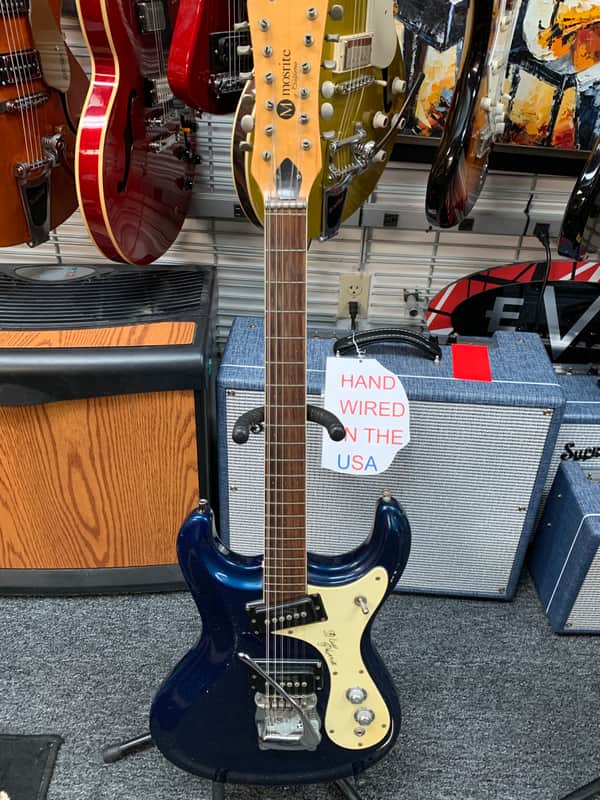 Mosrite 12 string venture model the blue Phoenix 60s Blue image 1