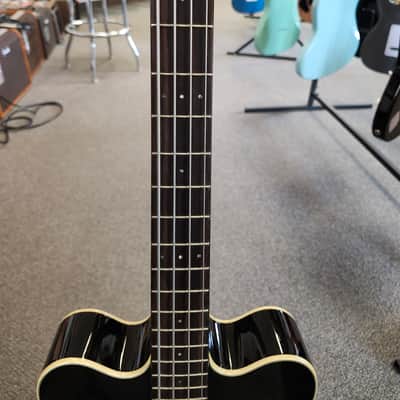 Used Kay Vintage Reissue K5970VBK Jazz Special Bass by Roger Fritz - Black w/ Hardshell Case image 8