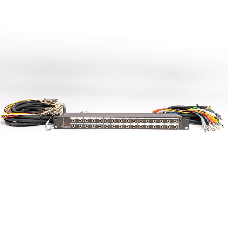 Tascam PB-32H Patchbay RCA to 1/4" Rack w/ 2 Snake Cables Hosa Horizon Bundle image 1