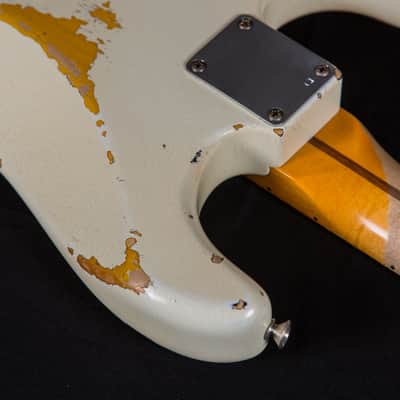 Fender Custom Shop Masterbuilt Kyle McMillin 1958 Stratocaster Journeyman Relic Aged White Blonde 2023 -Mint image 18