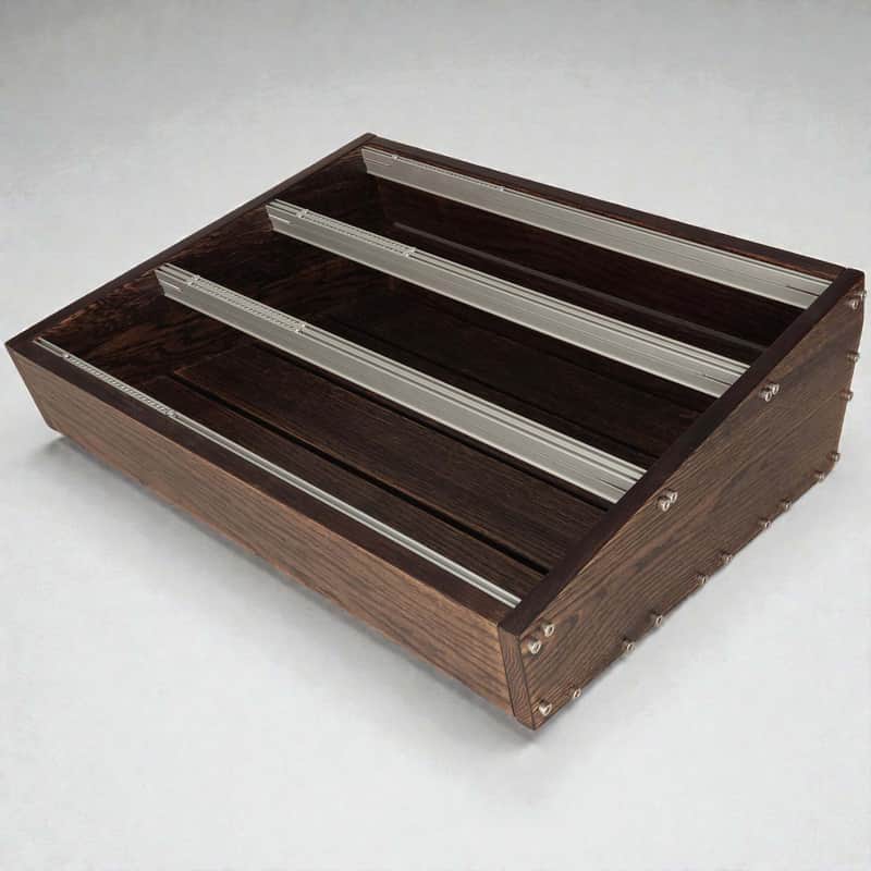 9U / 104hp Eurorack case EVA • Dark oak • Rails + M3 nuts • Unpowered image 1