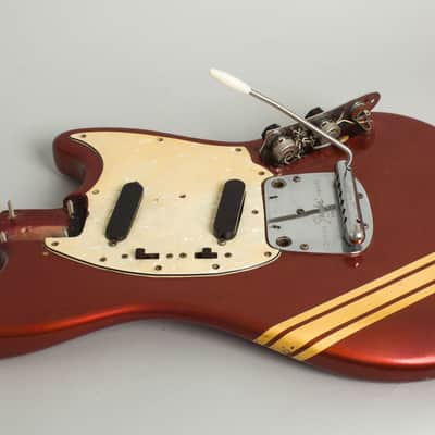 Fender Competition Mustang Solid Body Electric Guitar (1971), ser. #328976, original grey hard shell case. image 16