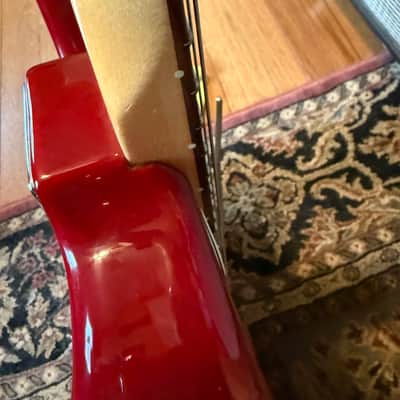 Fender American Deluxe Stratocaster 2000 - Transparent Red image 13