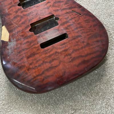 Qulted Maple Top 7 String Guitar HH Body image 2