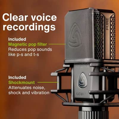Immagine Lewitt Audio LCT 440 PURE Large-Diaphragm Condenser Microphone+Shockmount - 2