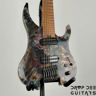 Legator Ghost X7F Multiscale Headless 7-String Electric Guitar w/ Bag - Coral image 3