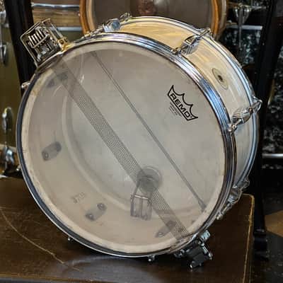 VINTAGE 1937 Ludwig 6.5x14 Super Snare Drum in Rewrapped White Marine image 5