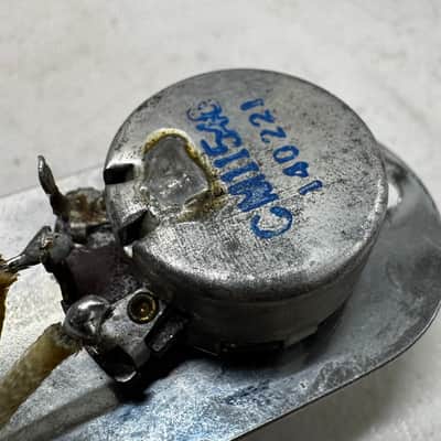 1952 1953 Fender Telecaster Blackguard control plate pots potentiometer clarostat CRL 1454 switch 250k wiring harness cap capacitor image 3