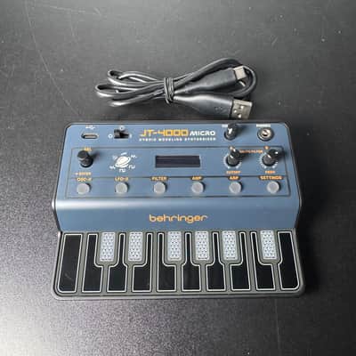 Behringer JT-4000 Micro 4-Voice Hybrid Modeling Synthesizer 2023 - Present - Blue / Black image 1