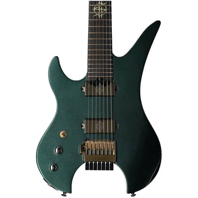 Schecter Synyster Gates 7 Headless Left-Handed Electric Guitar, Oak Green image 3