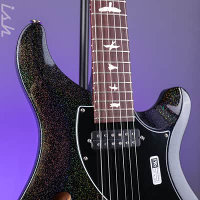 PRS S2 Vela Semi-Hollow Reclaimed Black Rainbow Holoflake Limited Edition image 5