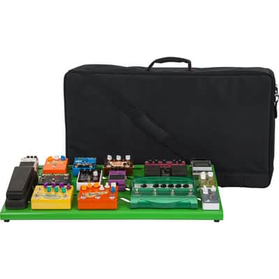 Gator Screamer Green Extra Large aluminum pedal board w/ carry bag and bottom mounting power supply bracket. Power supply not included. GPB-XBAK-GR image 5