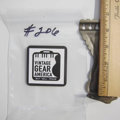 Kay Flat Top Guitar Tailpiece Authentic Vintage Part Circa-1950s-1960s-Chrome image 7