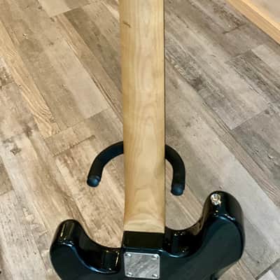 4-String Bass Guitar - Black/Blue Fade w/ Puppy Design image 7