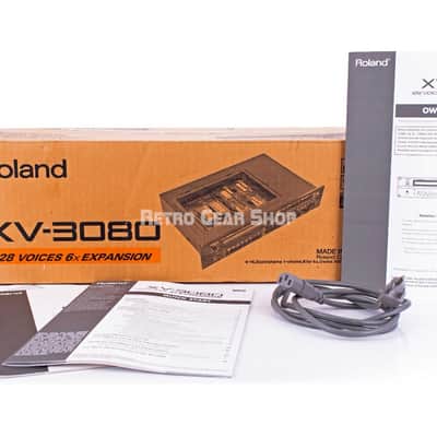Roland XV-3080 Synth Module Rackmount Synthesizer Vintage Original Box w/ cards image 6