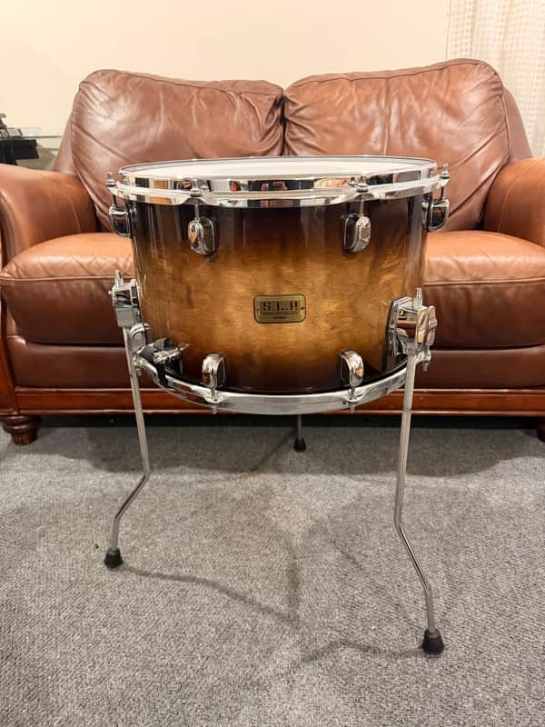 Tama S.L.P. 16x10 Duo Birch Snare 2021 - Natural Mocha Burst