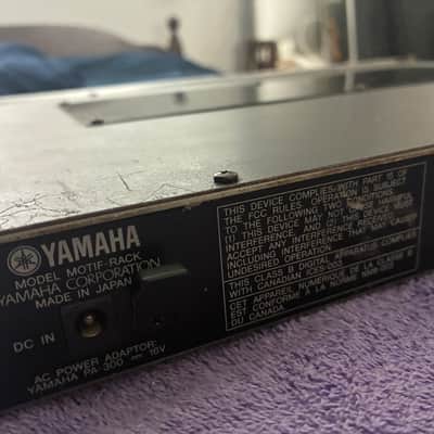 YAMAHA MOTIF RACK 2002? - 1 SPACE RACK MODULE w/ORIGINAL POWER SUPPLY image 8