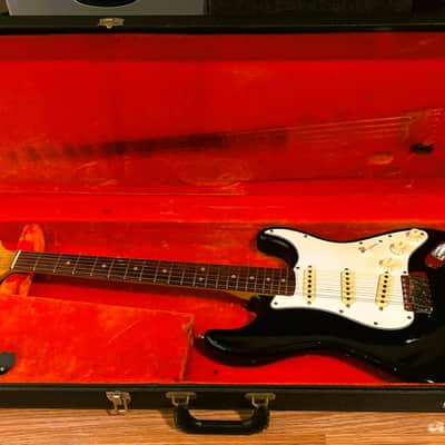 Fender Stratocaster 1965 - Factory-Original Black Over Charcoal Frost image 1