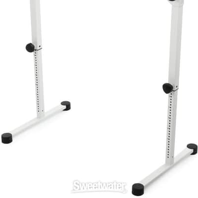 K&M 18820 Omega Pro Keyboard Stand - Pure White (OmegaProWTd1) image 5