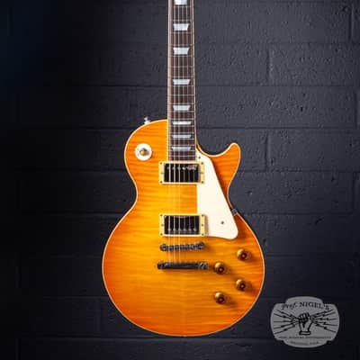 History TH-LS Lemon Drop Burst MIJ Fujigen Lacquer LP-Style w/ Heritage Wood LDB image 2