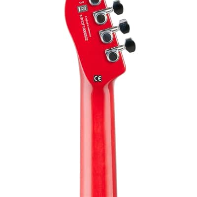 Fender Jim Adkins JA90 Tele Thinline Guitar Laurel Neck Crimson Transparent image 7