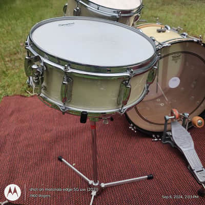 Slingerland Radio King Late 50s - mid 60s - White Marine Pearl image 7