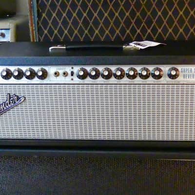 Vintage 1972 Fender Super Six (Twin) Reverb Amp Head With Original Footswitch and Mojotone Head image 1
