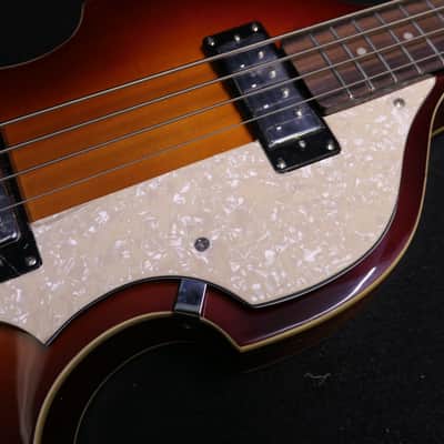 Hofner Ignition Beatle Bass HI-500/1-SB Brand New 2026 Model with 500/1 TAILPIECE & Yellowed Pickguard ( Replaces HI-BB-PE-SB ) image 9