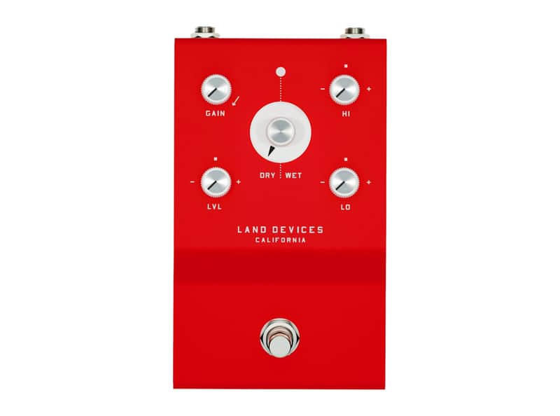 Land Devices Hunter Stereo Distortion Pedal (Red) image 1