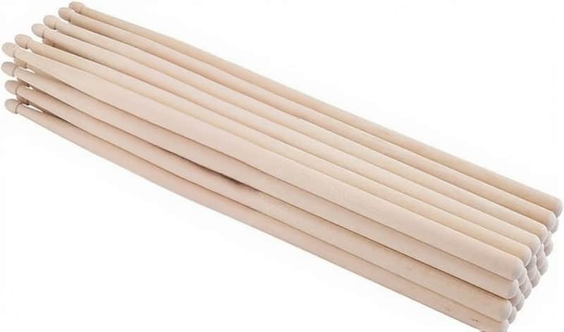 12 Pairs 5A Drum Sticks, Classic Maple Wood Drumsticks for Adults Kids and Beginners, Oval Wood Tip Drum Sticks for Drums Electronic Drums Musical Instrument Percussion image 1