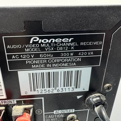 Pioneer VSX-D812 Receiver HiFi Stereo Vintage Home Theater 6.1 Channel Surround image 6