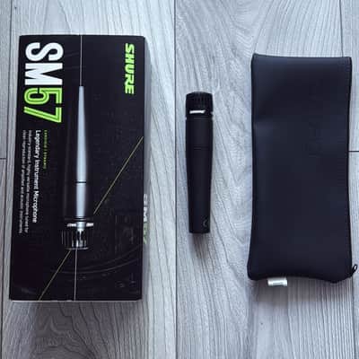 Shure SM57 Cardioid Dynamic Microphone - Present - Black
