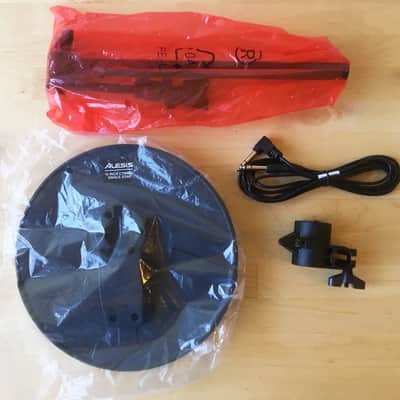 Alesis NITRO Cymbal Expansion Set: 10 Inch Single Zone Cymbal, 13" Cymbal Arm, Clamp, Cable Black image 2