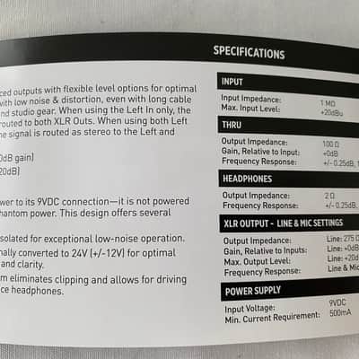 Strymon PCH Active Direct Box stereo headphone Bild 10