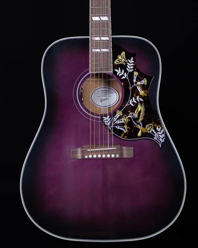 Gibson Hummingbird Standard Acoustic Guitar, Purple Burst image 1