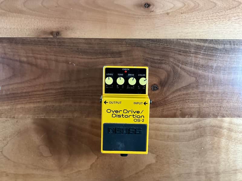 Boss OS-2 OverDrive/Distortion (Silver Label) 1990 - Present - Yellow image 1
