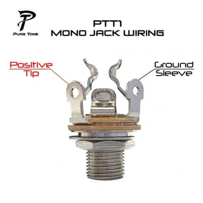 Pure Tone Mono Multi-Contact 1/4 in. Output Jack Nickel No More Crackle! PTT1 image 14