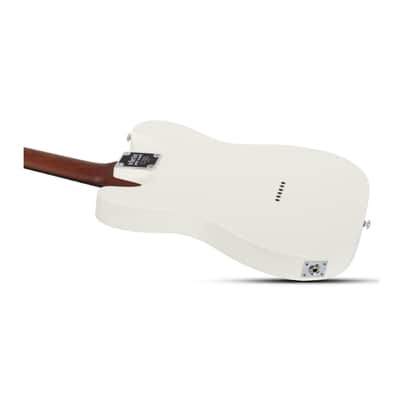 Schecter Nick Johnston Signature PT Electric Guitar in Atomic Snow with Schecter Universal Hard Shell Carrying Case image 5