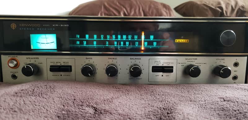 Kenwood KR-3130 1970's Black Metal image 1