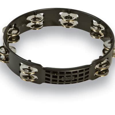 Latin Percussion LPA190 Aspire 10" Headless Plastic Tambourine w/ single Row Steel Jingles