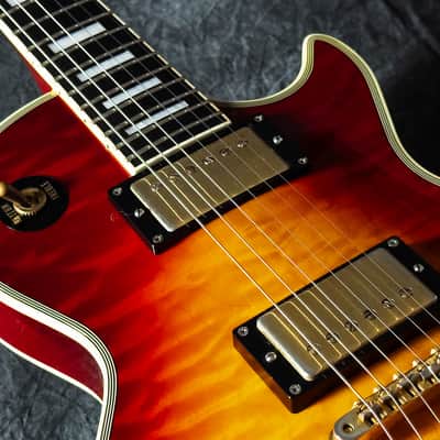 ESP Edwards E-LP-120CD/QM Les Paul Custom 2012 - Cherry Sunburst - VERY GOOD condition image 8