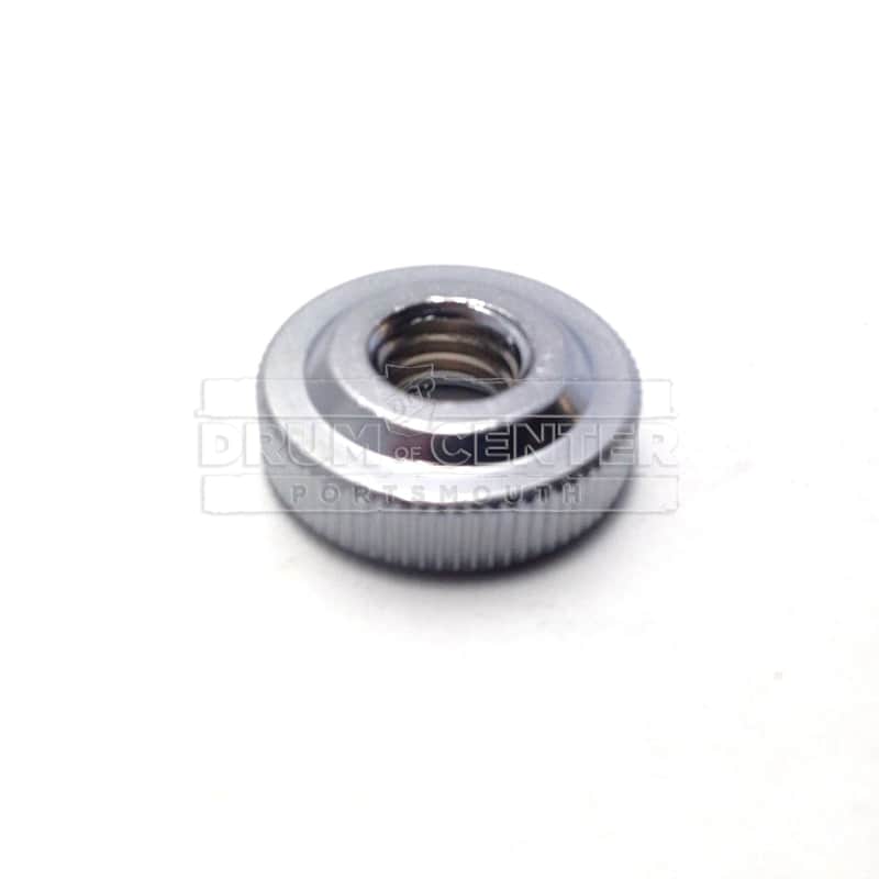 DW DRSP2217 Knurled Bass Drum Spur Nut, Satin Chrome image 1