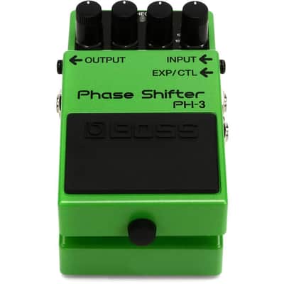 Boss PH-3 Phase Shifter Pedal Bundle w/ 2-Pack Strukture S6P48 Woven Right Angle Patch Cable, 12-Pack Guitar Pick and Liquid Audio Polishing Cloth image 3