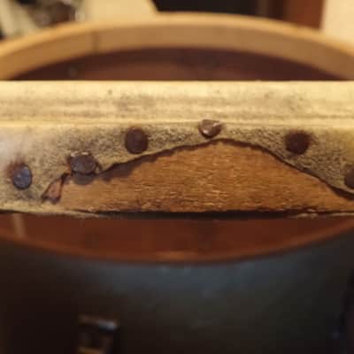 WFL Leedy Ludwig VINTAGE USA Gretsch 20" Calf Skin Bass Drum Head 40s 50s NICE SHAPE NO TARIFFS image 15