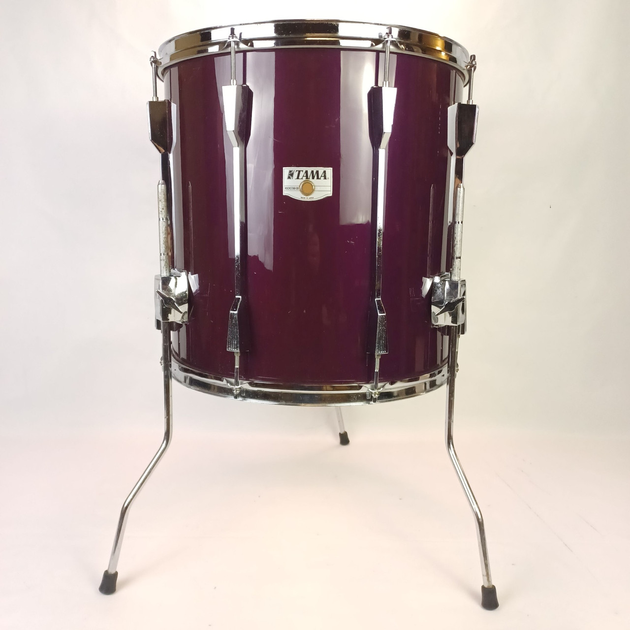 Tama 16x16"Floor Tom Drum Majestic Purple Rockstar DX Vintage 90s Japan MIJ 9Ply — main photograph